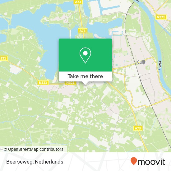 Beerseweg, 5437 Beers kaart