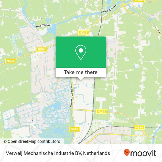 Verweij Mechanische Industrie BV, Flemingstraat 21 kaart