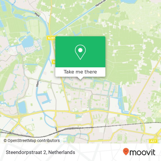 Steendorpstraat 2, Steendorpstraat 2, 4826 EP Breda, Nederland kaart