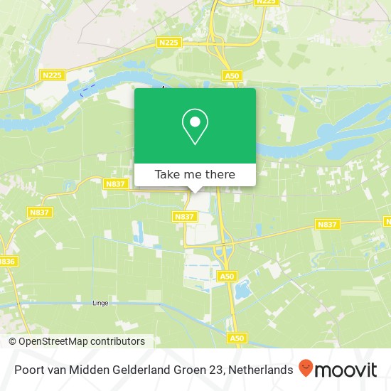 Poort van Midden Gelderland Groen 23, Poort van Midden Gelderland Groen 23, 6666 LP Heteren, Nederland kaart