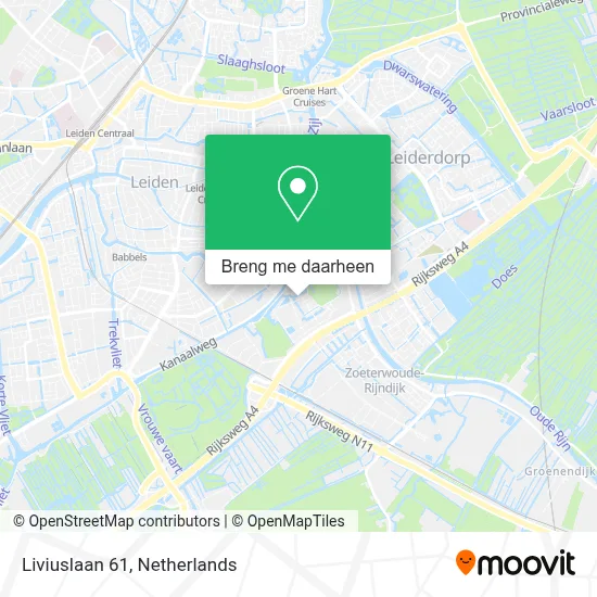 Liviuslaan 61 kaart