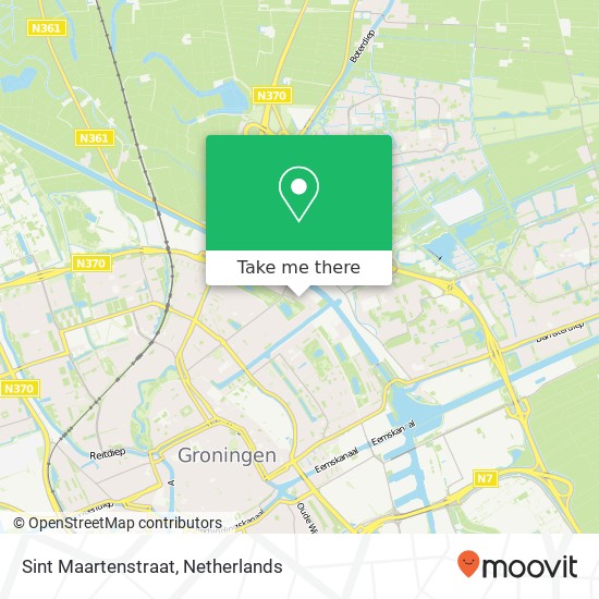 Sint Maartenstraat, Sint Maartenstraat, 9714 Groningen, Nederland kaart