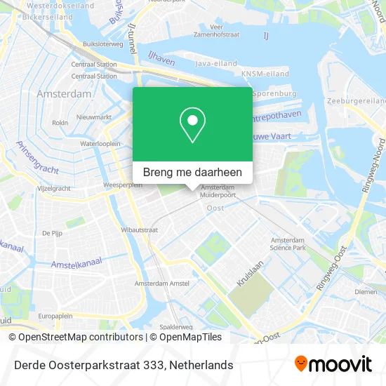 Derde Oosterparkstraat 333 kaart