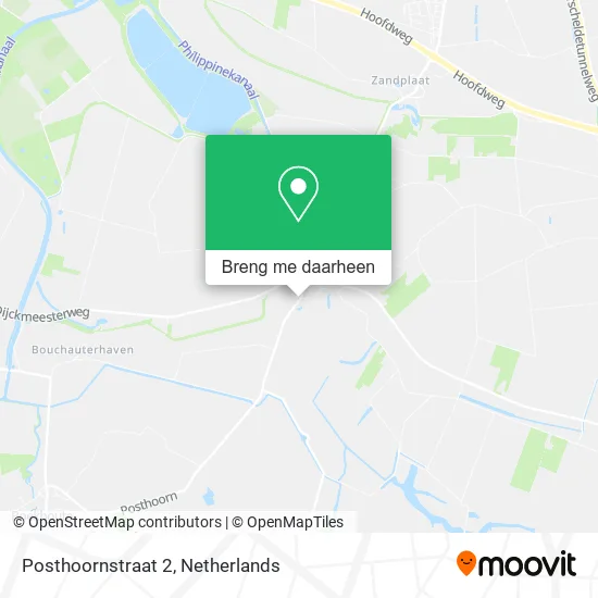 Posthoornstraat 2 kaart