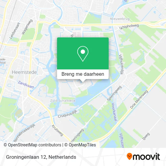 Groningenlaan 12 kaart