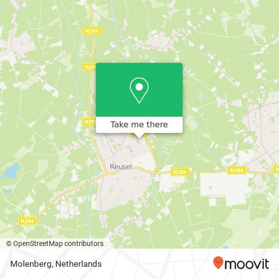 Molenberg, 5541 RW Reusel kaart