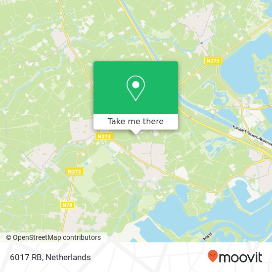 6017 RB, 6017 RB Thorn, Nederland kaart