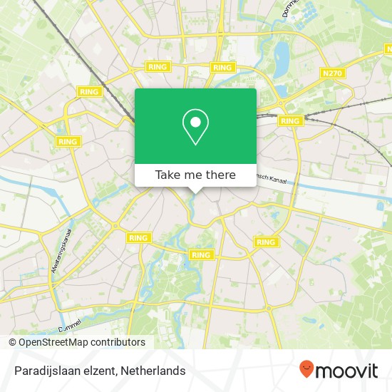 Paradijslaan elzent, 5611 Eindhoven kaart