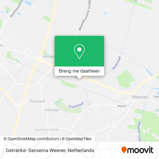 Getränke- Gersema Weener kaart