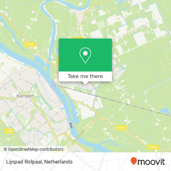 Lijnpad Rolpaal, 8271 IJsselmuiden kaart
