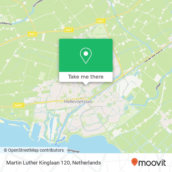 Martin Luther Kinglaan 120, 3223 GH Hellevoetsluis kaart