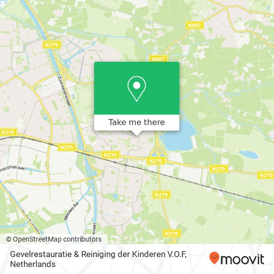 Gevelrestauratie & Reiniging der Kinderen V.O.F, Groningenhof 27 kaart