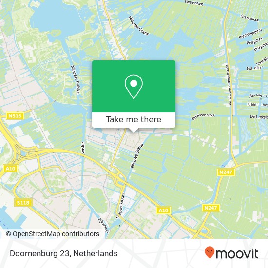 Doornenburg 23, 1121 GP Landsmeer kaart