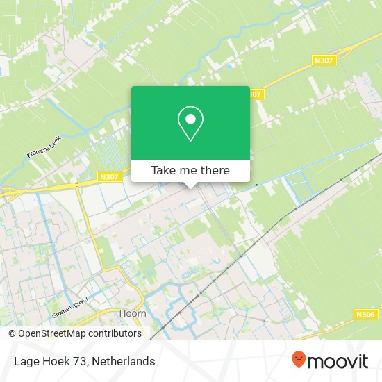 Lage Hoek 73, 1689 CP Zwaag kaart