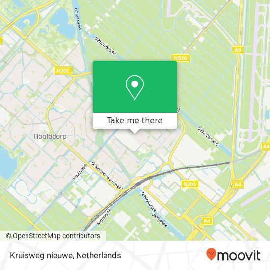 Kruisweg nieuwe, 2132 CJ,2132 CJ Hoofddorp kaart