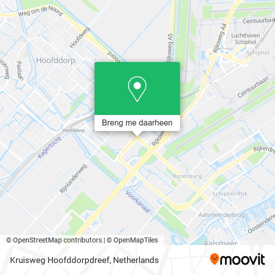 Kruisweg Hoofddorpdreef kaart