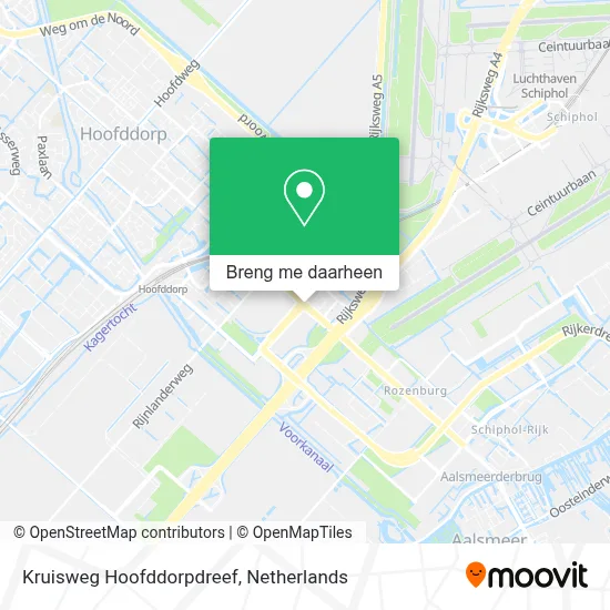 Kruisweg Hoofddorpdreef kaart