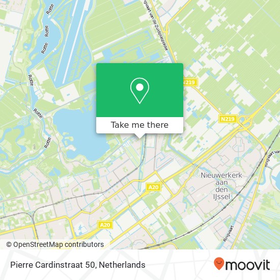Pierre Cardinstraat 50, 3059 MC Rotterdam kaart