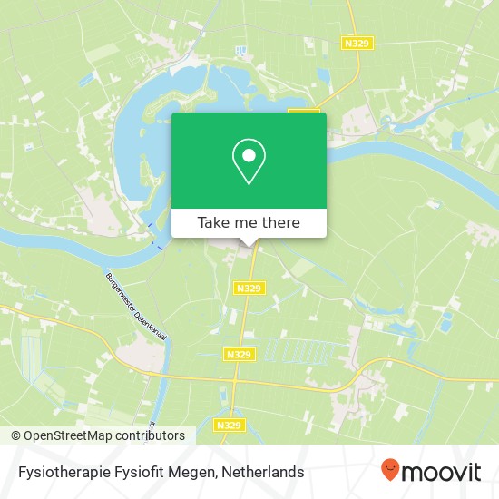 Fysiotherapie Fysiofit Megen, Meerstraat 22T kaart