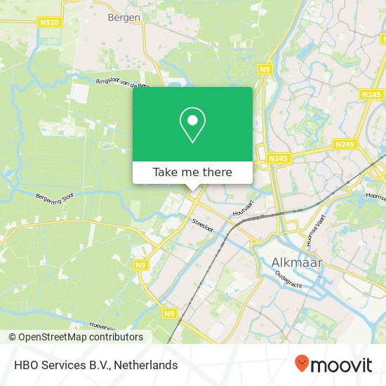 HBO Services B.V., Bergerweg 200 kaart