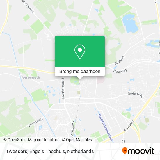 Twessers, Engels Theehuis kaart