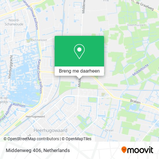 Middenweg 406 kaart