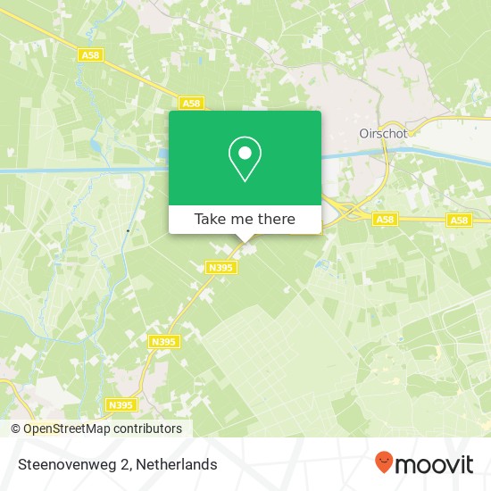 Steenovenweg 2, 5091 JS Oirschot kaart