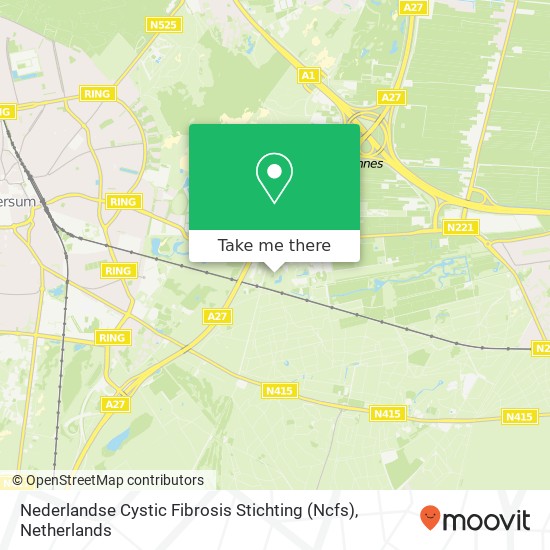 Nederlandse Cystic Fibrosis Stichting (Ncfs), Doctor Albert Schweitzerweg kaart
