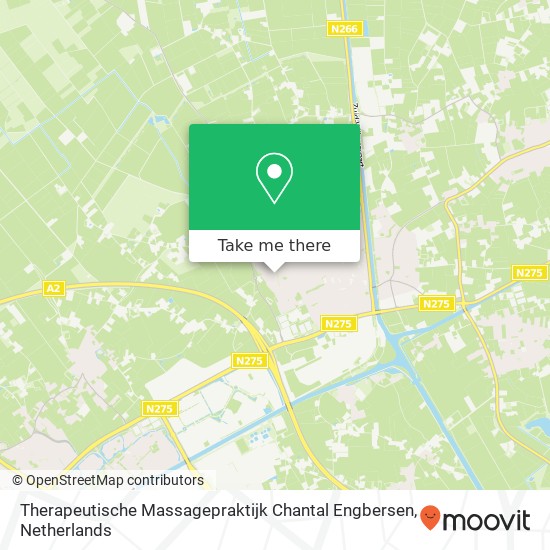 Therapeutische Massagepraktijk Chantal Engbersen, Magnoliastraat 52 kaart