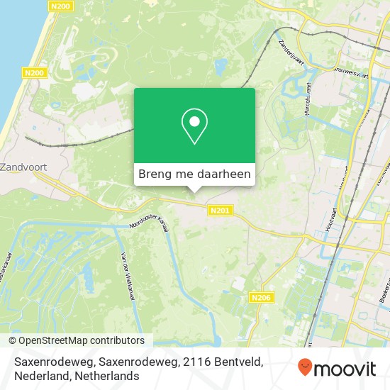 Saxenrodeweg, Saxenrodeweg, 2116 Bentveld, Nederland kaart