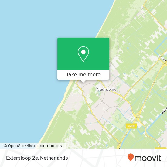 Extersloop 2e, 2202 GC Noordwijk aan Zee kaart