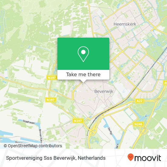 Sportvereniging Sss Beverwijk, Elzenlaan 1 kaart