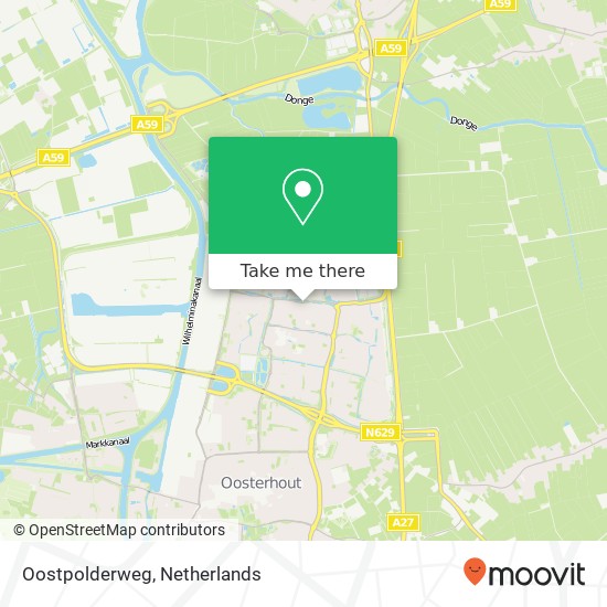 Oostpolderweg, 4908 CS Oosterhout kaart