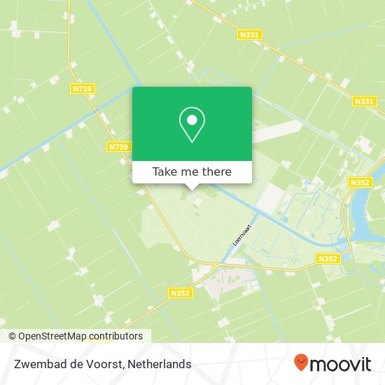 Zwembad de Voorst, Leemringweg 33 kaart