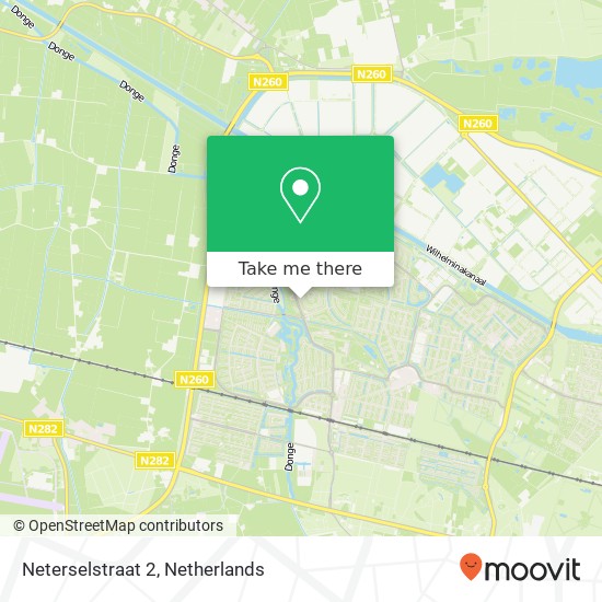Neterselstraat 2, 5045 MK Tilburg kaart