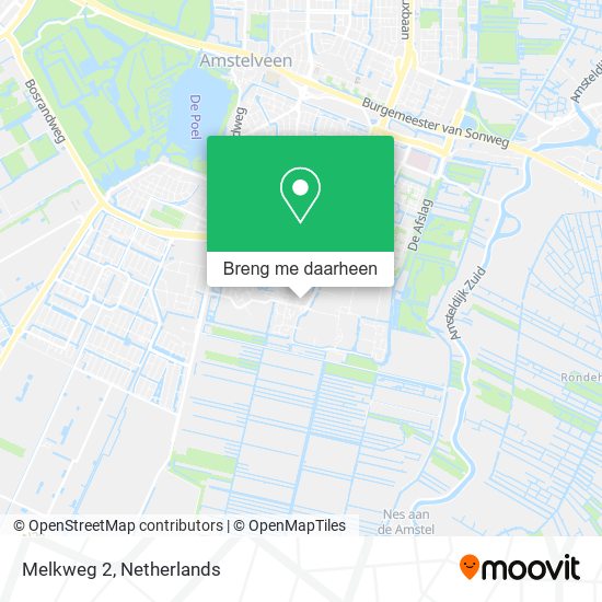 Melkweg 2 kaart