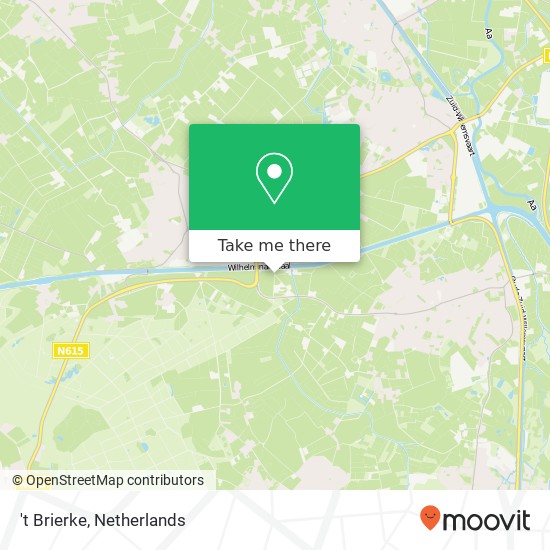 't Brierke, 5737 Lieshout kaart