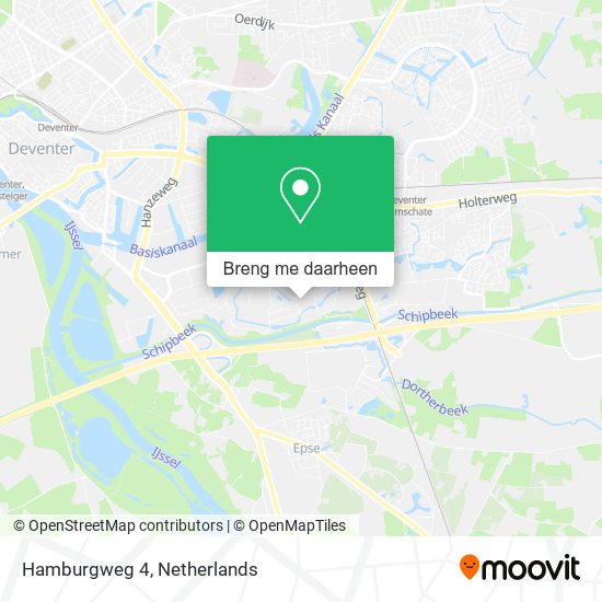 Hamburgweg 4 kaart