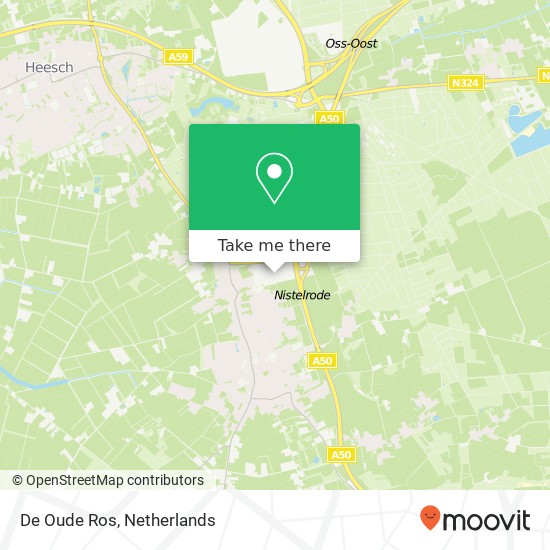 De Oude Ros, 5388 Nistelrode kaart