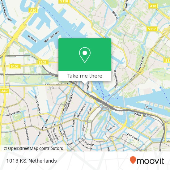 1013 KS, 1013 KS Amsterdam, Nederland kaart