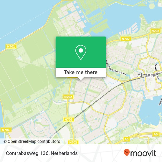Contrabasweg 136, 1312 WR Almere-Stad kaart