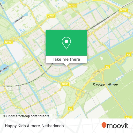 Happy Kids Almere, 1338 Almere-Buiten kaart
