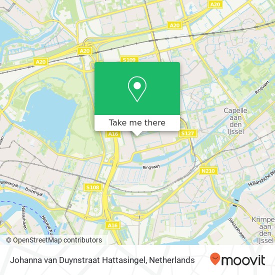 Johanna van Duynstraat Hattasingel, 3066 HE,3066 HE Rotterdam kaart