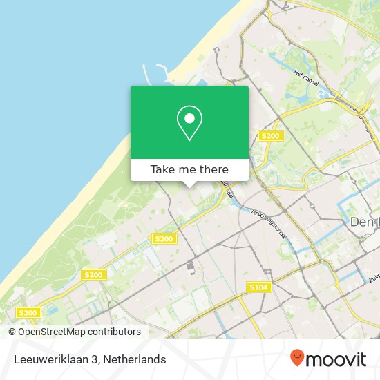 Leeuweriklaan 3, 2566 JA Den Haag kaart