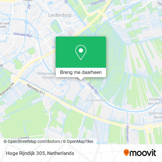Hoge Rijndijk 305 kaart