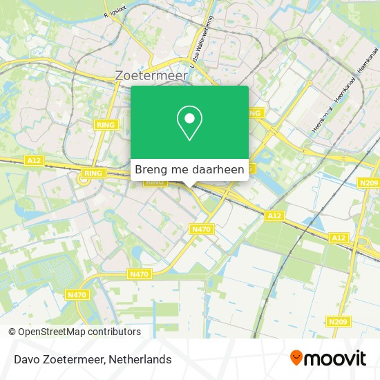 Davo Zoetermeer kaart