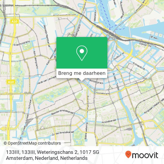 133III, 133III, Weteringschans 2, 1017 SG Amsterdam, Nederland kaart