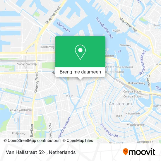 Van Hallstraat 52-I kaart