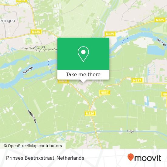 Prinses Beatrixstraat, 6668 Randwijk kaart