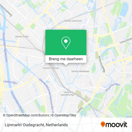 Lijnmarkt Oudegracht kaart